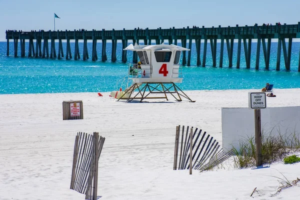 Torre Salvavidas Playa Pensecola — Foto de Stock