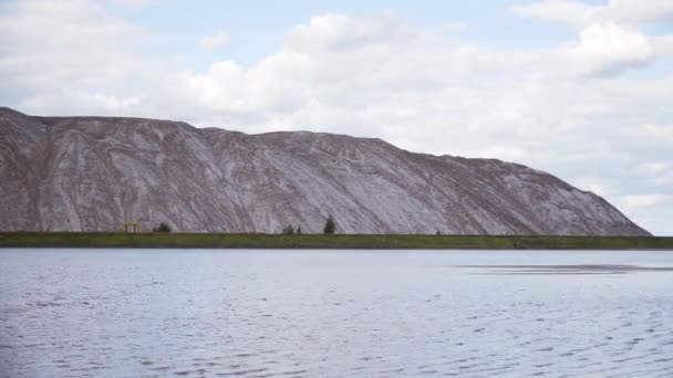 Obrovské Hromady Skal Největší Vklad Draselných Solí Světě Průmyslovou Výrobu — Stock video