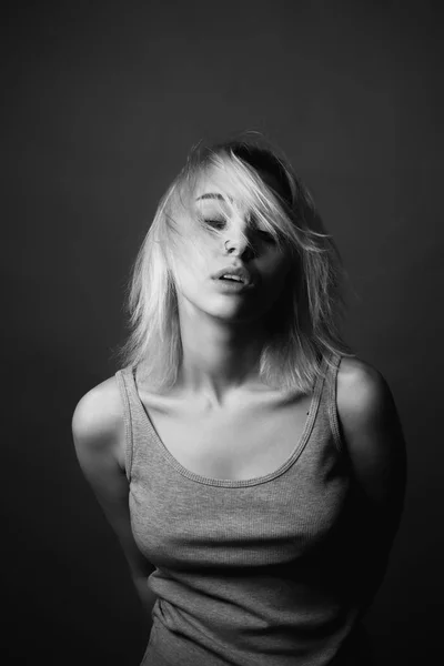 Passionate Young Woman Studio Portrait — Stock Photo, Image