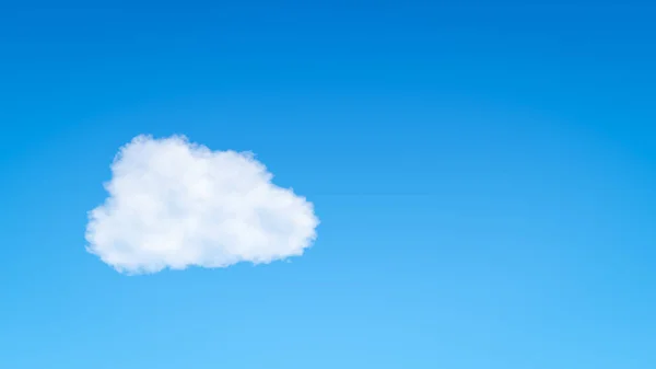 Cloud Unique Dans Ciel Bleu Avec Copyspace — Photo