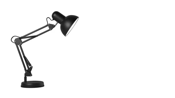 Zwarte bureaulamp — Stockfoto