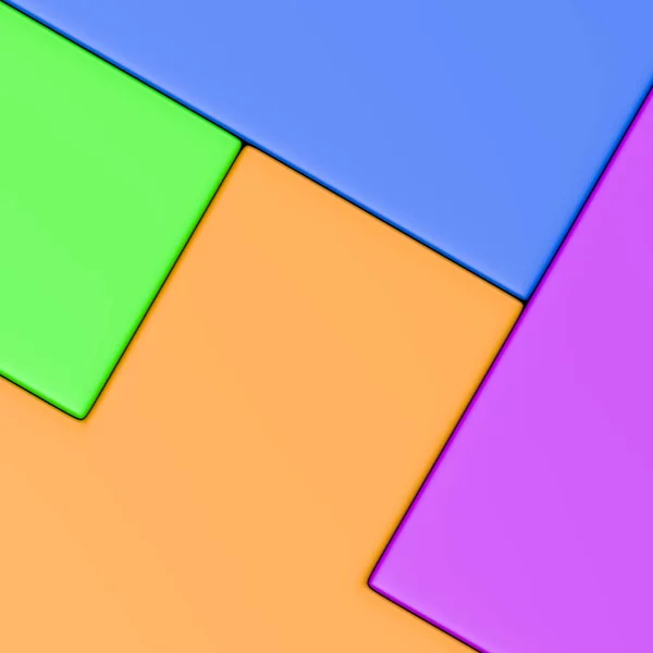Цветные блоки комбинированные, 3D фон — стоковое фото