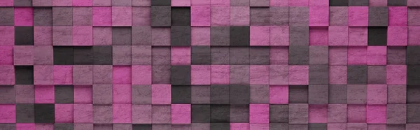 Purple Squares 3D Pattern Background — Stock Photo, Image