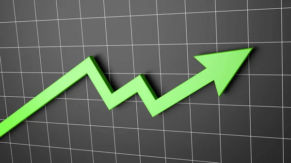 Rising Arrow Chart — Stock Photo, Image