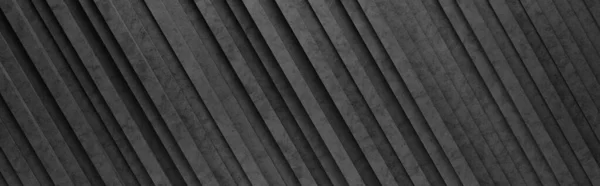 Zwarte diagonale strepen 3D patroon achtergrond — Stockfoto
