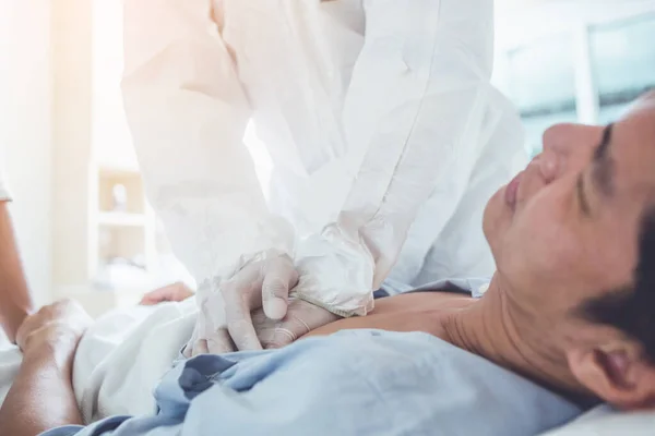 Artsen Met Gezondheidsproblemen Van Patiënten Het Ziekenhuis Geneeskunde Dokter Gezondheidszorg — Stockfoto