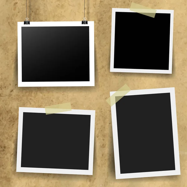 Photo Frame Collection Gradient Mesh Vector Illustration — Stock Vector