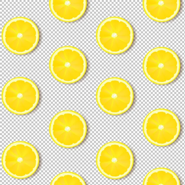 Citron Isolerade Transparent Bakgrund Med Gradient Mesh Vektorillustration — Stock vektor