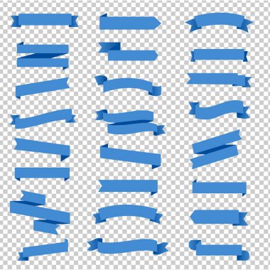 Mavi Kurdele Şeffaf Arkaplanda Gradyan Ağ, Vektör Resimleriyle Ayarlandı