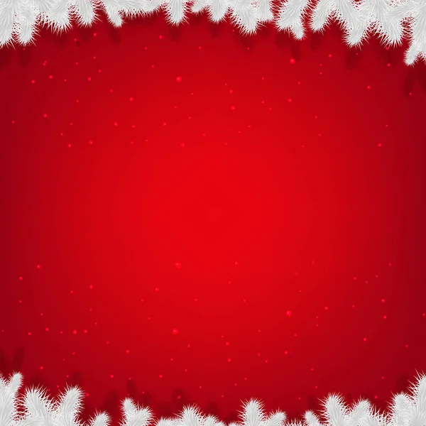 Cartel Rojo Navidad Invierno Con Malla Degradada Ilustración Vectorial — Archivo Imágenes Vectoriales