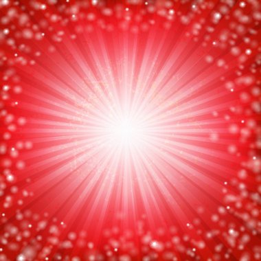 Gradyan Ağlı Kırmızı Güneş Işığı Posteri, Vektör Resimleri