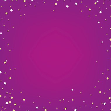 Gradyan Ağlı Yıldızlı Leylak Posteri, Vektör İllüstrasyonu