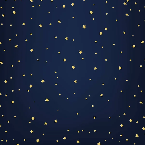 Golden Stars Blue Background Gradient Mesh Vector Illustration — Stockový vektor