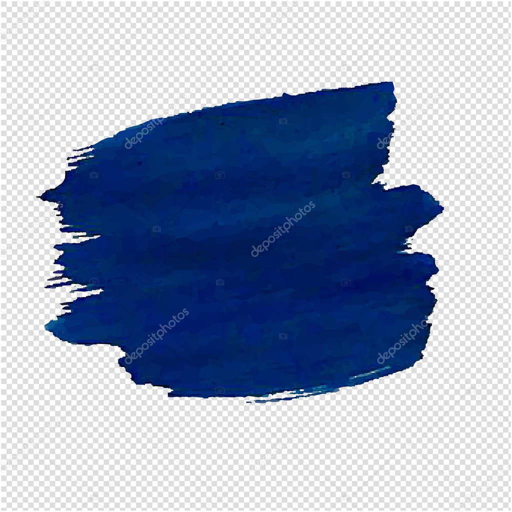Blue Blob Isolated Transparent Background, Vector Illustration
