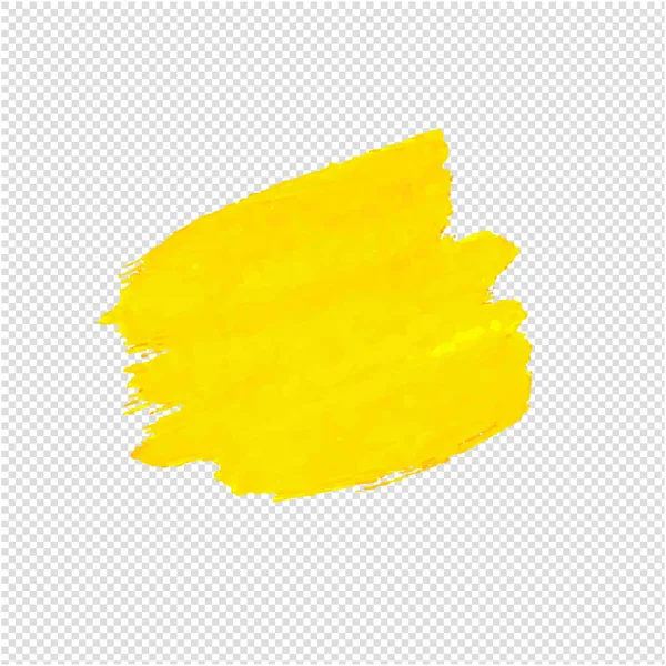 Yellow Blob Isolated Transparent Background Vector Illustration — Stock Vector