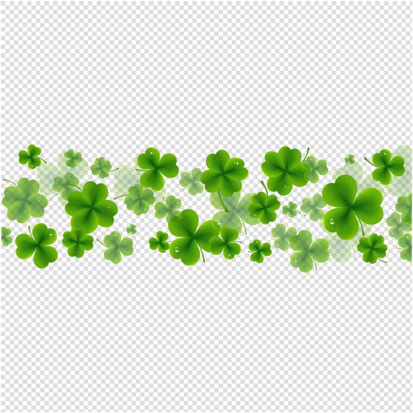 Fond Patricks Day Card Fond Transparent Illustration Vectorielle — Image vectorielle