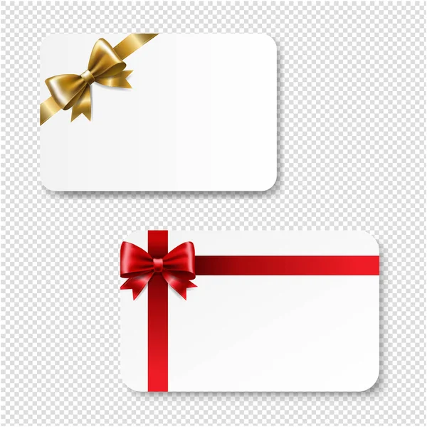 Gift Card Color Bow Isolated Transparent Hintergrund Mit Farbverlauf Mesh — Stockvektor