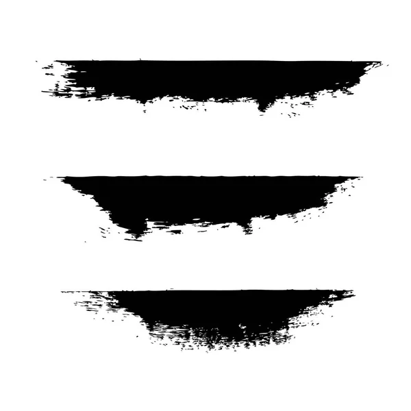 Black Blobs Isolated Vector Illustration — Stock Vector
