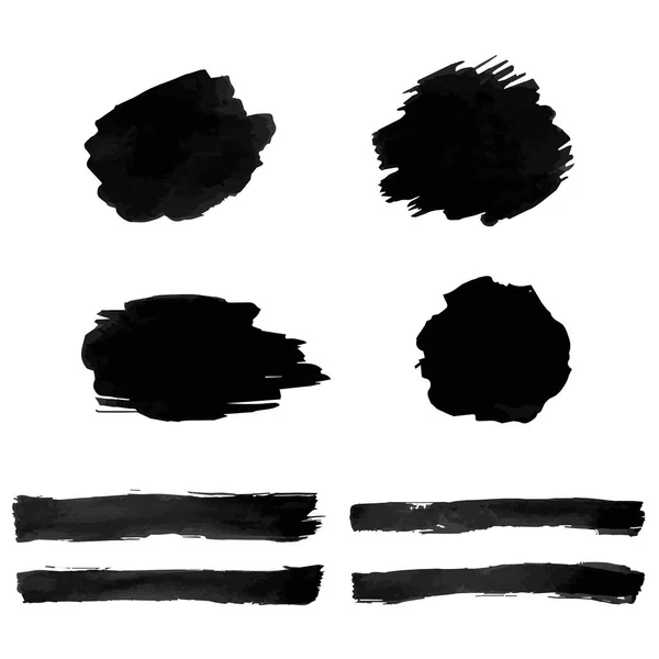 Black Blot Isolado Ilustração Vetorial —  Vetores de Stock