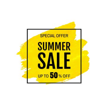 Özel Teklif İzole Beyaz Arka Plan, Vektör İllüstrasyon