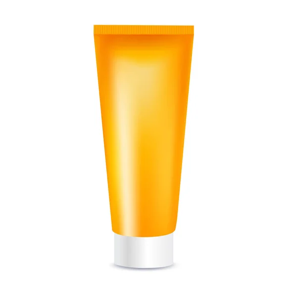 Modello Crema Cosmetica Protezione Solare Con Maglia Gradiente Illustrazione Vettoriale — Vettoriale Stock