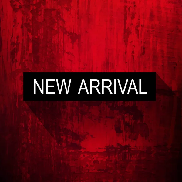 Affiche arrivée nouvelle Texture rouge grunge de luxe foncé — Image vectorielle