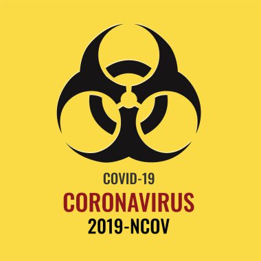 Koronavirüs Sancağını Durdur İzole Sarı Arkaplan