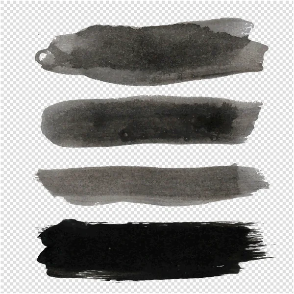 Μεγάλη μαύρη κηλίδα συλλογή διαφανές φόντο — Διανυσματικό Αρχείο