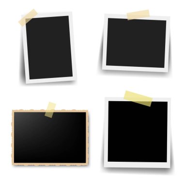 Beyaz arkaplan ile Fotoğraf Çerçeve Koleksiyonu