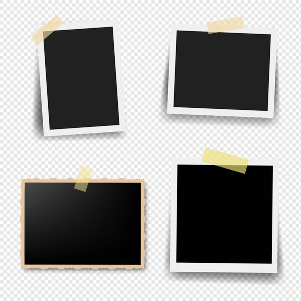 Photo Frame Collection With Transparent Background