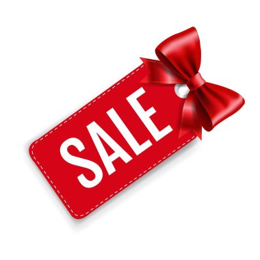 İndirimli Fiyat Etiketleri İzole Beyaz Arkaplan