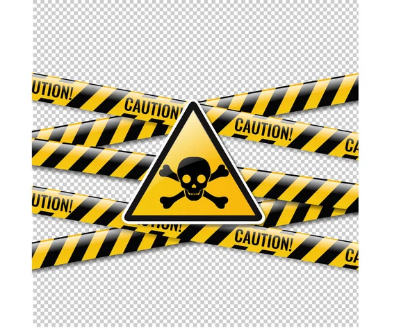 Danger Sign And Isolated Transparent Background — Stock Vector