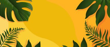 Tropik Yapraklı Yaz Bayrağı