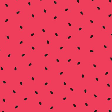 Kırmızı Karpuz Yaz Posteri, Vektör İllüstrasyonu