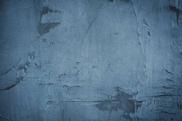 Оштукатурена Синя Поверхня Стіни Гранжевий Фон — стокове фото