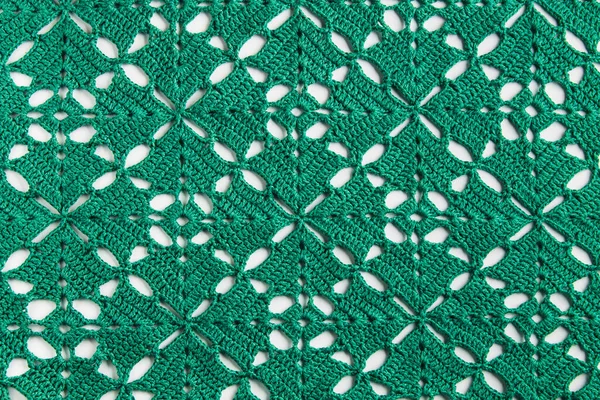 Crocheted Fabric Texture Knitted Background — Stock Photo, Image