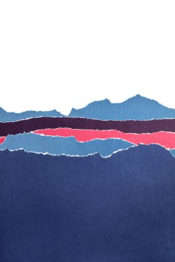 Yırtık kenarlı renkli kağıtlar. Soyut arkaplan