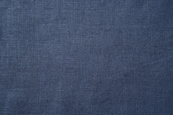 Closeup Tecido Textura Linho Azul Escuro — Fotografia de Stock