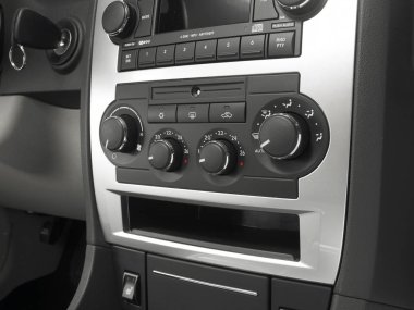 Closeup modern araba iç detaylar