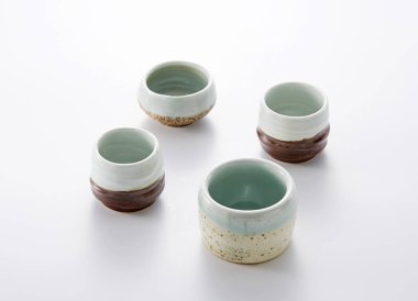 Vintage çay fincanları, çay seremonisi kavramının kapatılması 