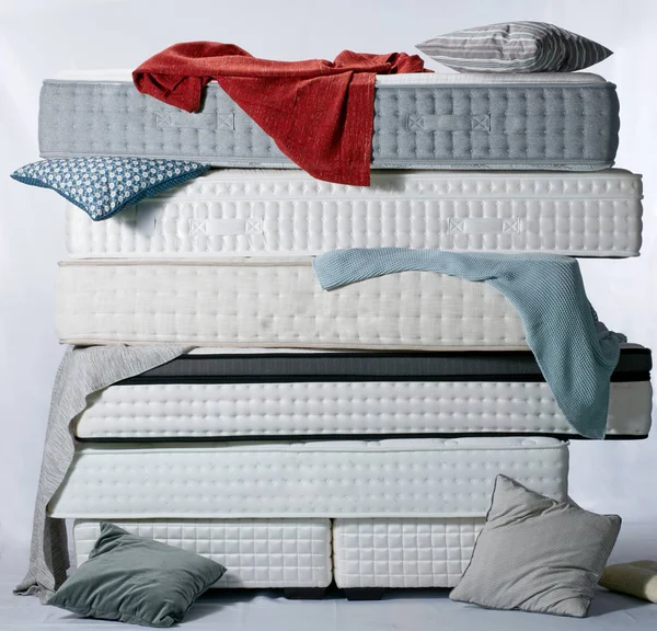 Gros Plan Pile Matelas — Photo