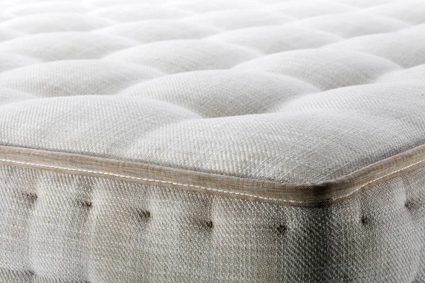 Gros Plan Texture Blanche Matelas Fond Motif Literie — Photo