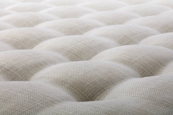 Close White Texture Mattress Bedding Pattern Background — Stock Photo, Image