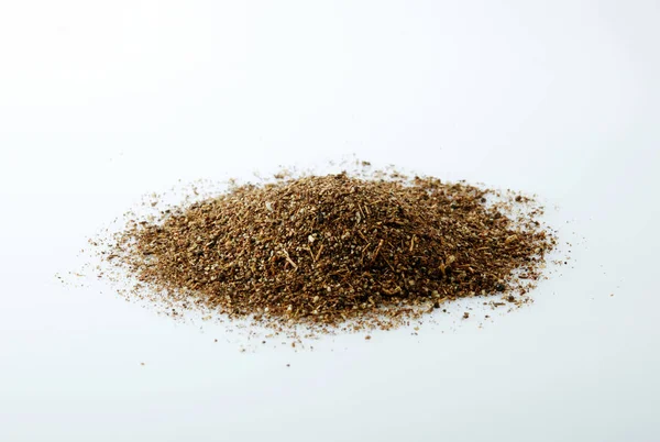 Closeup Shot Pile Spices Isolated White — Stock Photo, Image