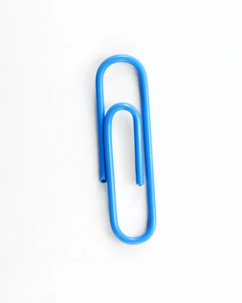 Close Van Paperclip Geïsoleerd Witte Achtergrond — Stockfoto