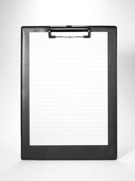 Closeup Business Clipboard Isolated White Background — Stock Photo, Image