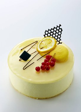 Tatlı ve lezzetli restoran kek closeup