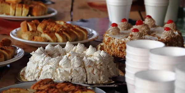 Alfajores Tortas Fritas Churros Para Venta Feria Calle — Foto de Stock