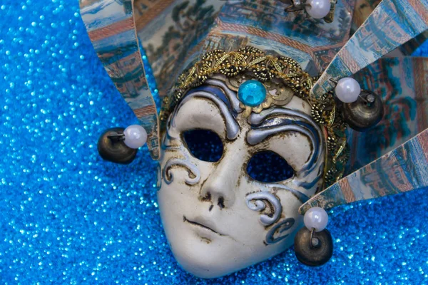 Geleneksel Venedik Karnavalı Tipik Maskeler — Stok fotoğraf