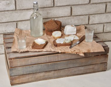 Geleneksel Rus aperatifler açık. ALKO yemekle